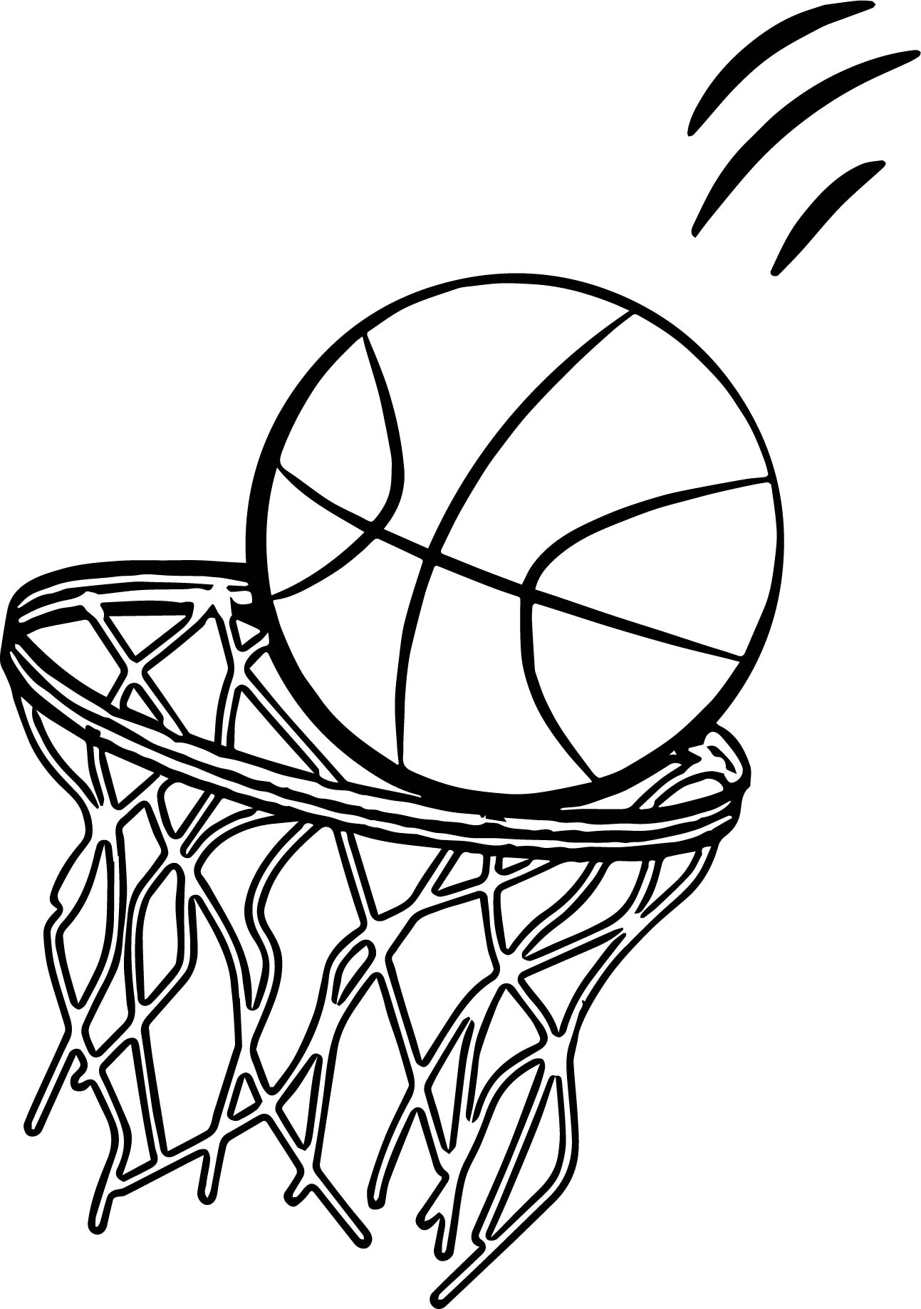 737 Cartoon Free Printable Basketball Coloring Pages for Kindergarten