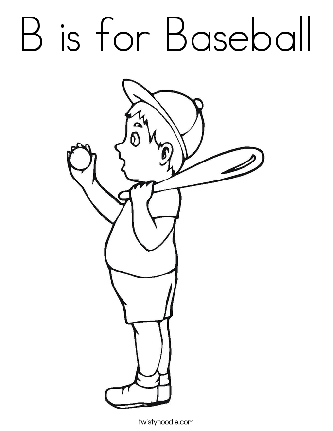 Bat And Ball Coloring Pages At GetColorings.com | Free Printable ...