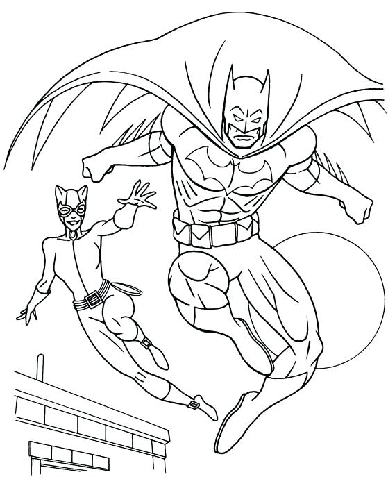 215 Cute Batman And Catwoman Coloring Pages with disney character