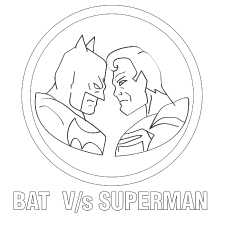 Batman Vs Superman Logo Coloring Pages At GetColorings.com | Free ...