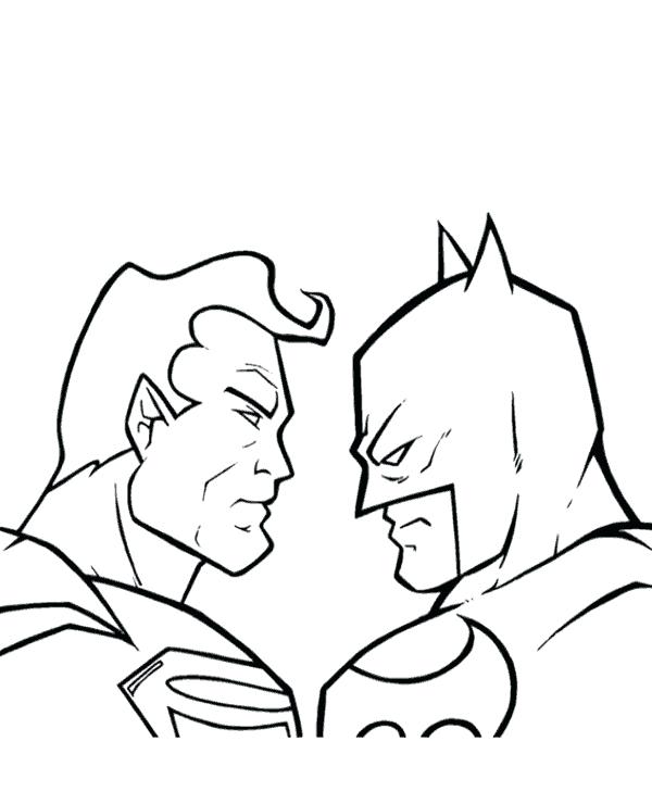 Batman Vs Superman Logo Coloring Pages at GetColoringscom