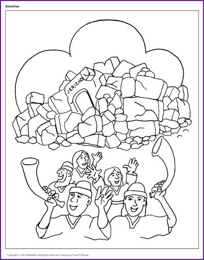 Battle Of Jericho Coloring Page at GetColorings.com | Free printable