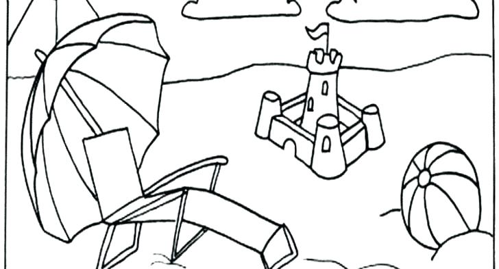 Beach Items Coloring Pages at GetColorings.com | Free printable