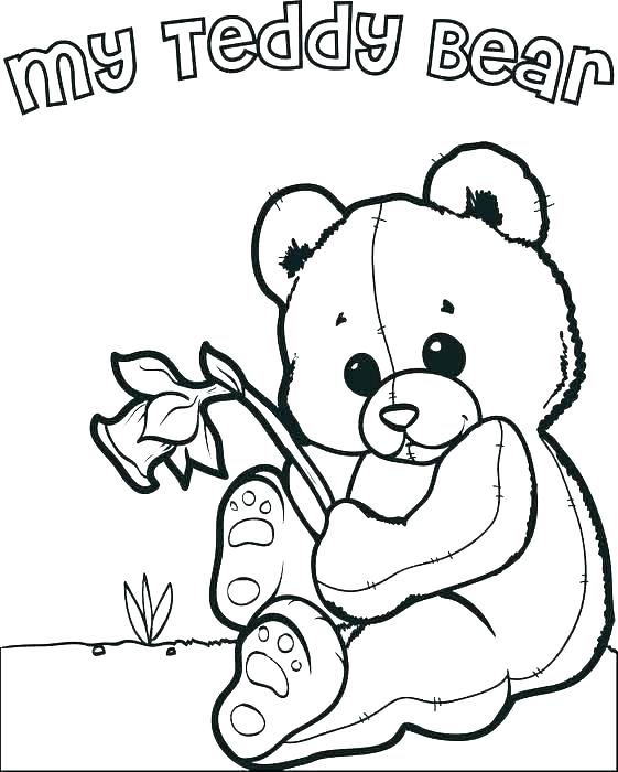 561x700 Printable Teddy Bear Coloring Pages For Kids Picnic