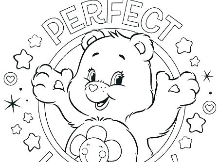 450x334 Preschool Coloring Pages Teddy Bear With Heart