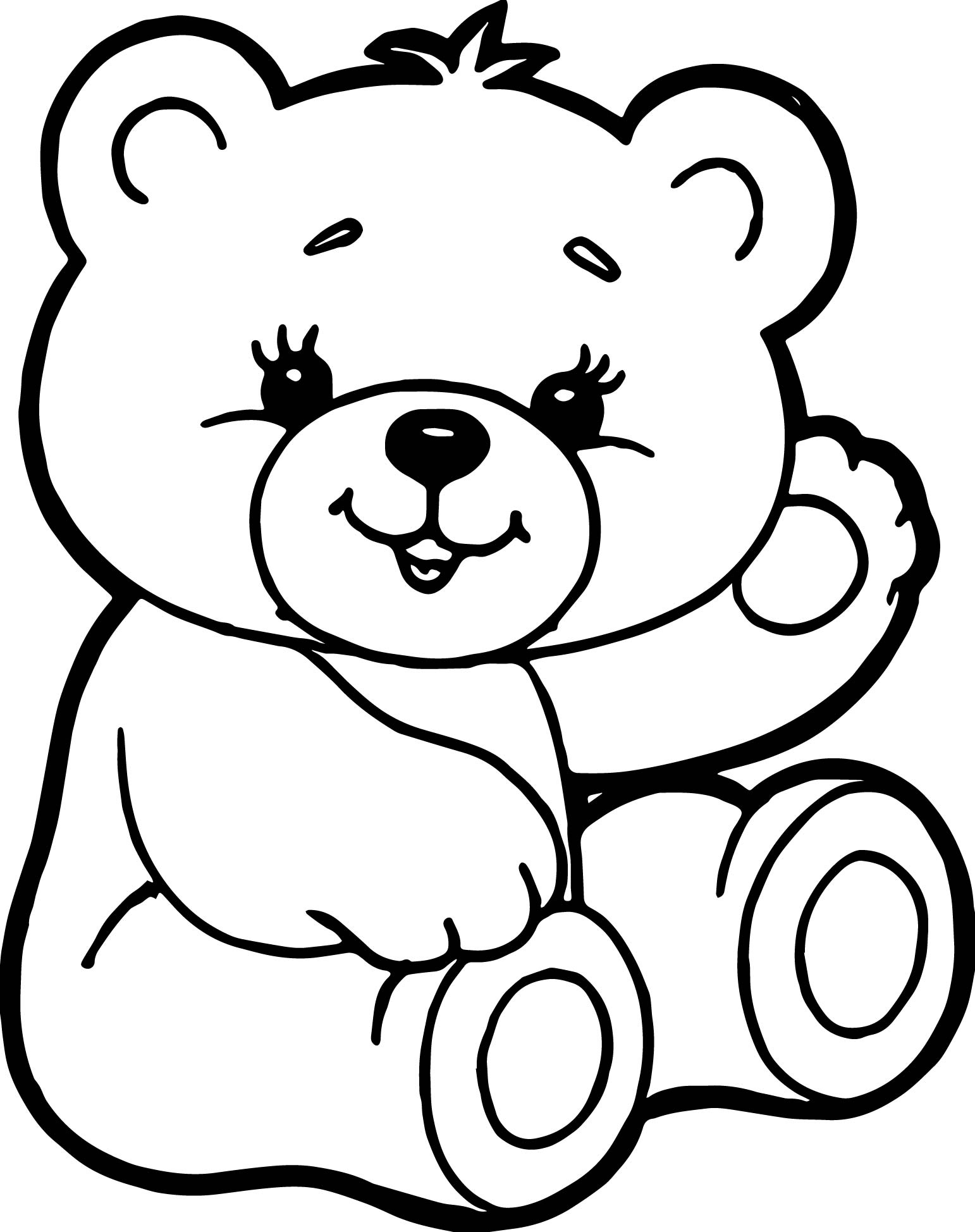 Bear Face Coloring Pages at Free printable colorings
