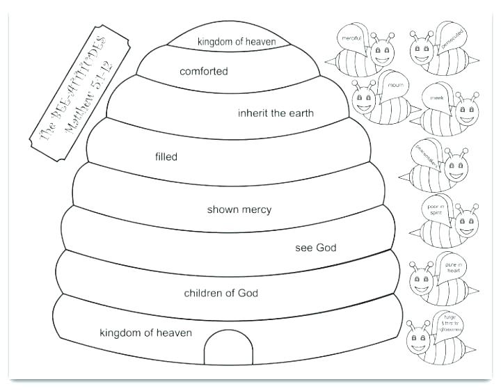 The Beatitudes Coloring Page Sunday School Coloring Pages Bible Vrogue