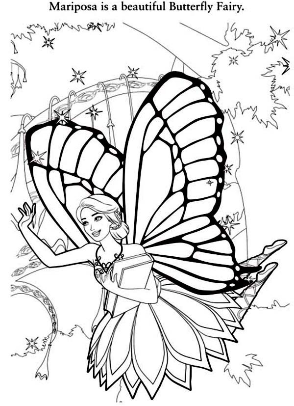 Beautiful Fairy Coloring Pages at GetColoringscom Free