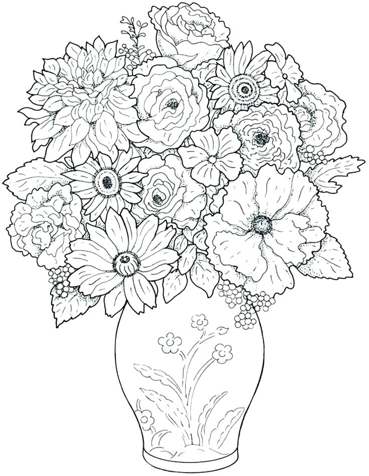 Beautiful Flower Coloring Pages at GetColorings.com | Free printable