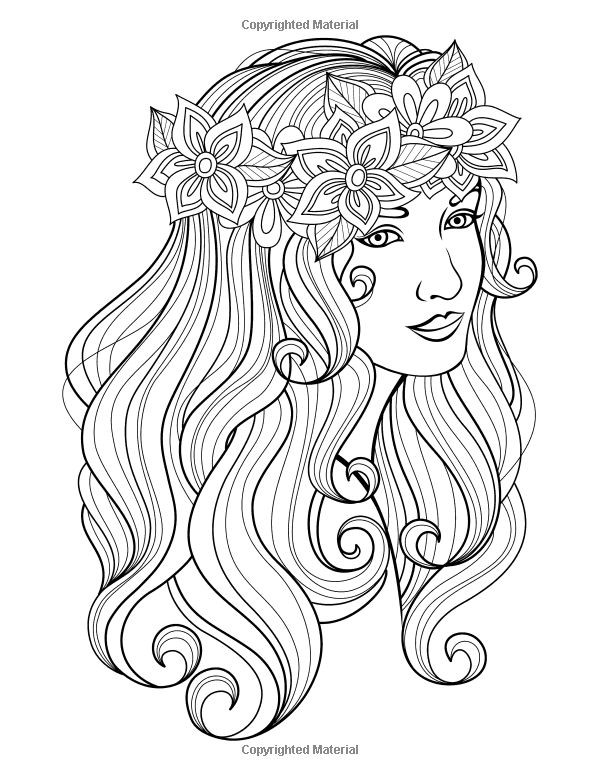 beautiful girl coloring pages