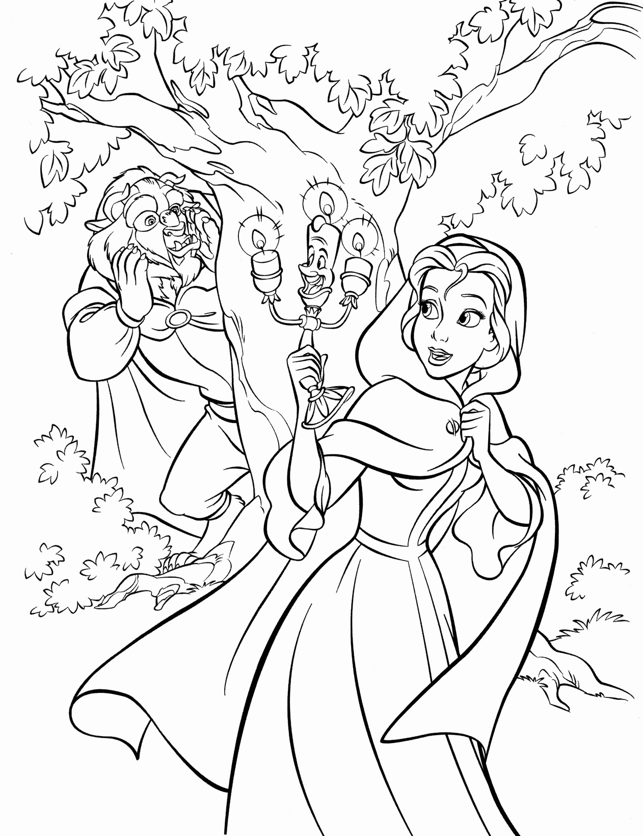 Beauty And The Beast Free Coloring Pages At GetColorings Free 