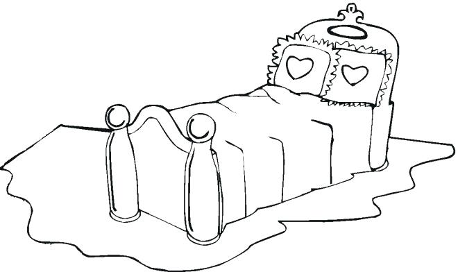 Bed Coloring Page at GetColorings.com | Free printable colorings pages