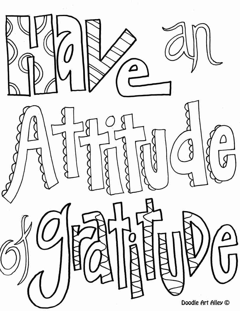 Free Printable Gratitude Coloring Pages