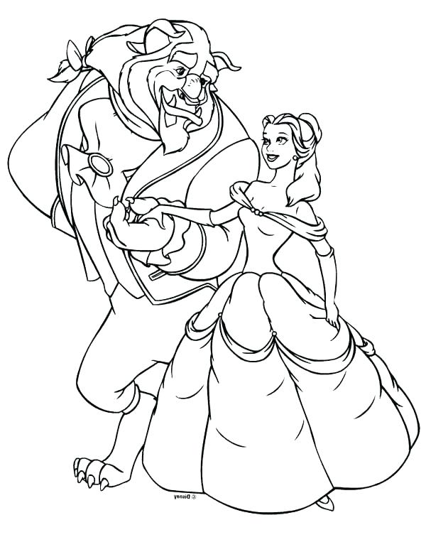 Belle Coloring Pages Disney At Getcolorings.com 