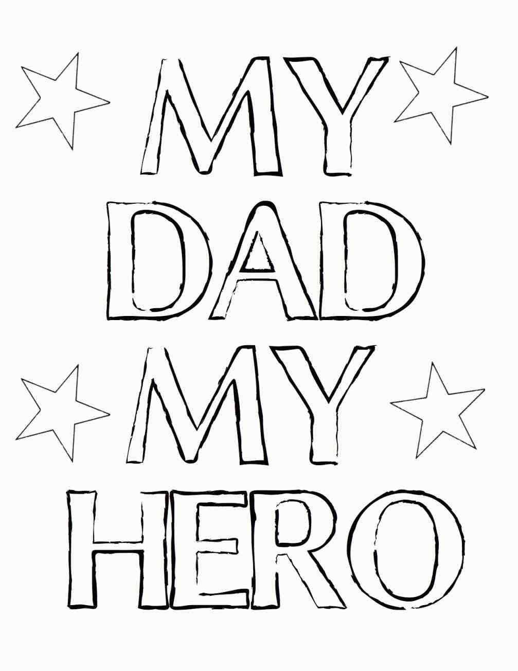 Best Dad Ever Coloring Pages at Free printable