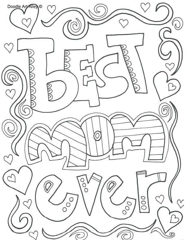 Best Mom Ever Coloring Pages At Getcolorings.com | Free Printable