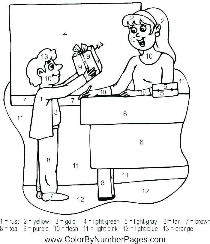 Best Teacher Coloring Pages at Free