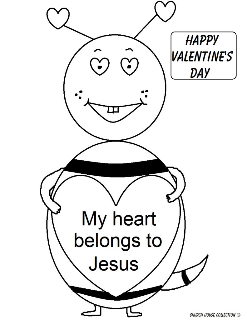 Bible Valentine Coloring Pages at Free printable