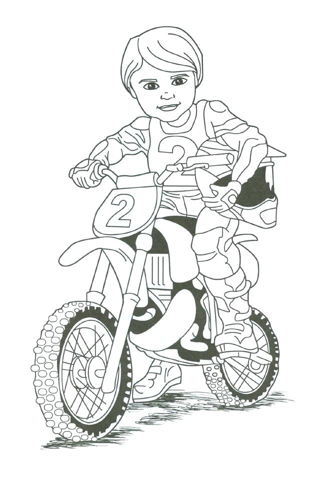 Bike Coloring Pages For Kids at GetColorings.com | Free printable