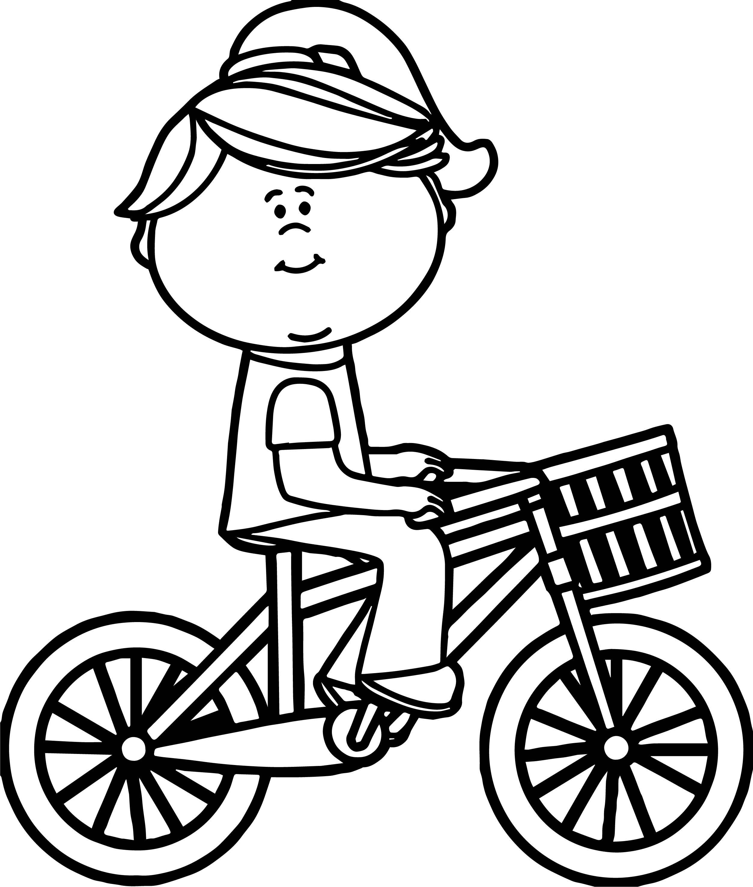 Bike Riding Coloring Pages At Getcolorings.com | Free Printable