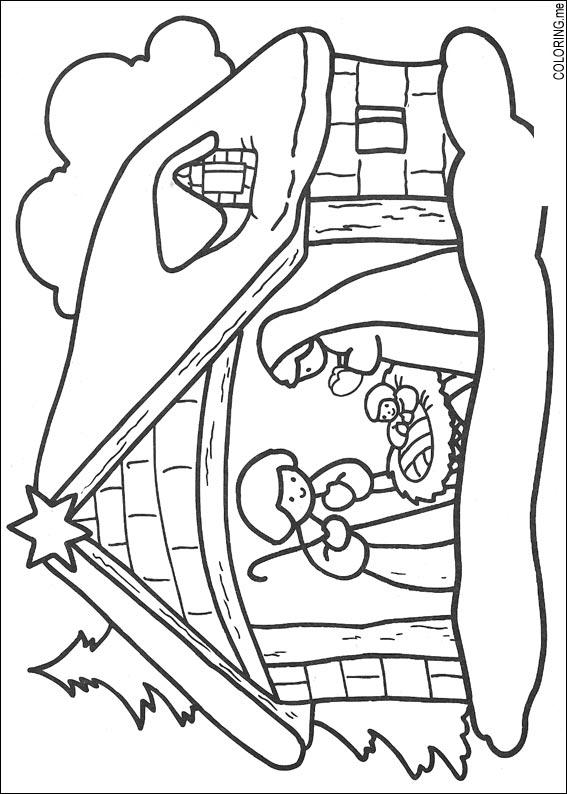 Birth Of Jesus Coloring Page at GetColorings.com | Free printable