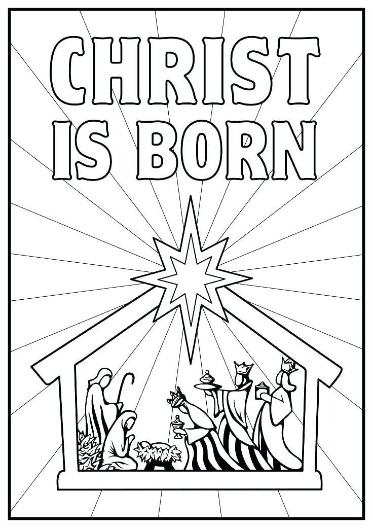 Birth Of Jesus Coloring Page At GetColorings Free Printable 