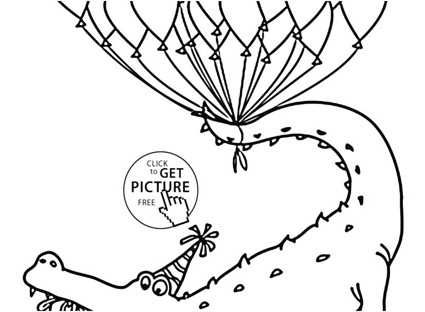 Birthday Balloon Coloring Pages At GetColorings