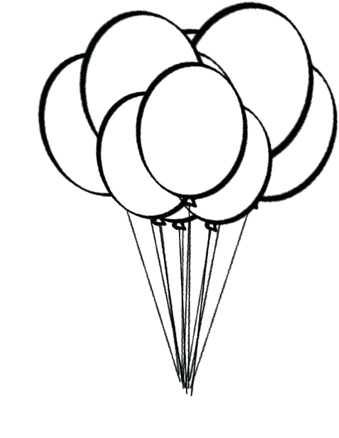 Birthday Balloon Coloring Pages at GetColorings.com | Free printable