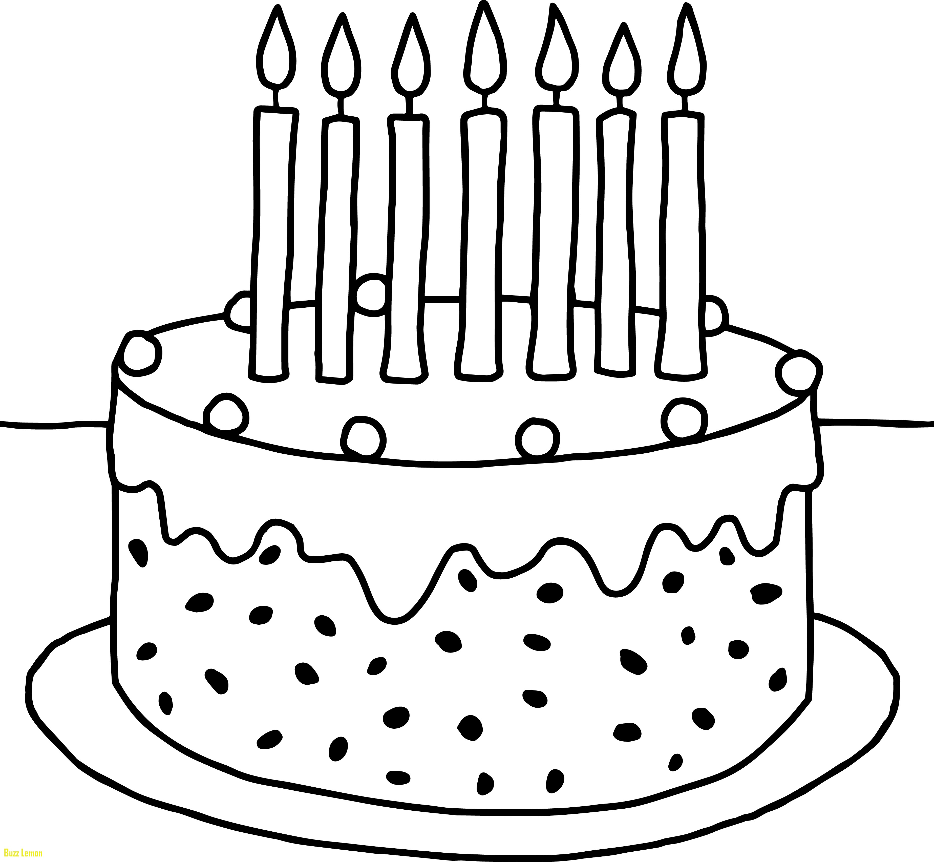 Birthday Cake Coloring Pages Preschool at Free