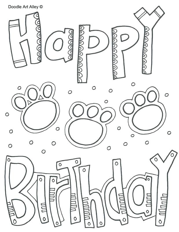 Birthday Coloring Pages For Adults at GetColorings.com ...
