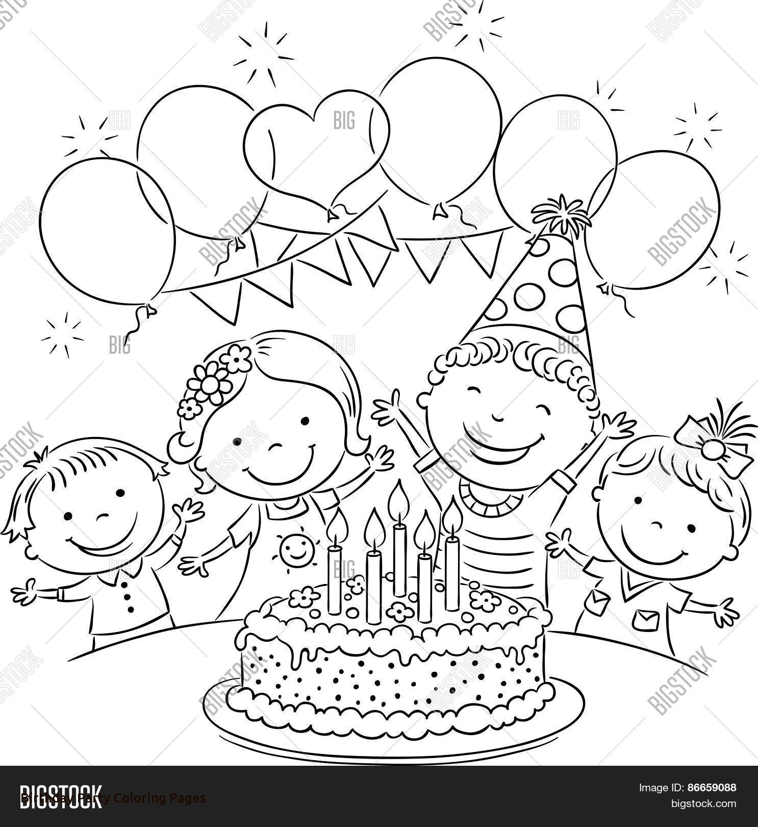 Birthday Party Coloring Pages at GetColorings.com | Free printable