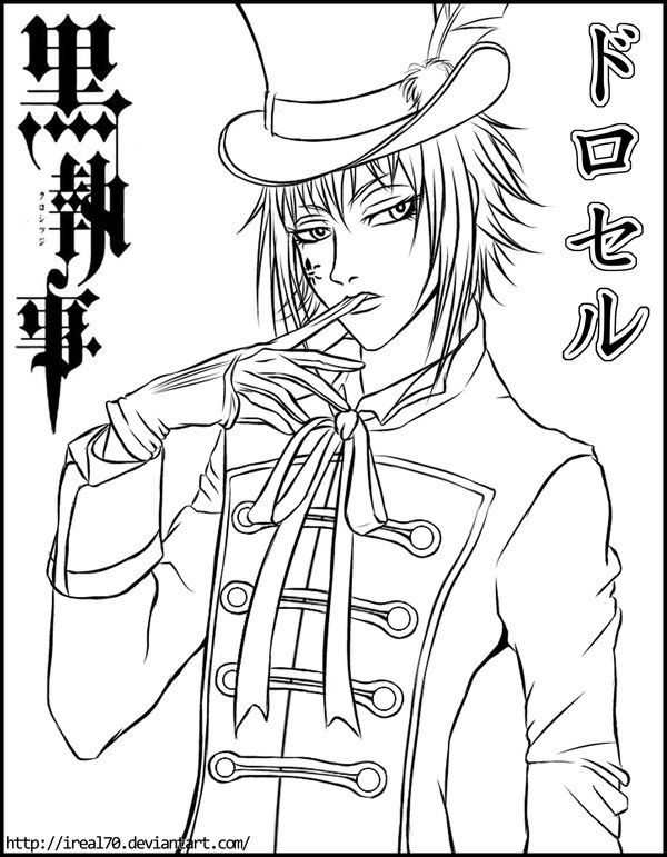 Black Butler Coloring Pages at GetColorings.com | Free printable