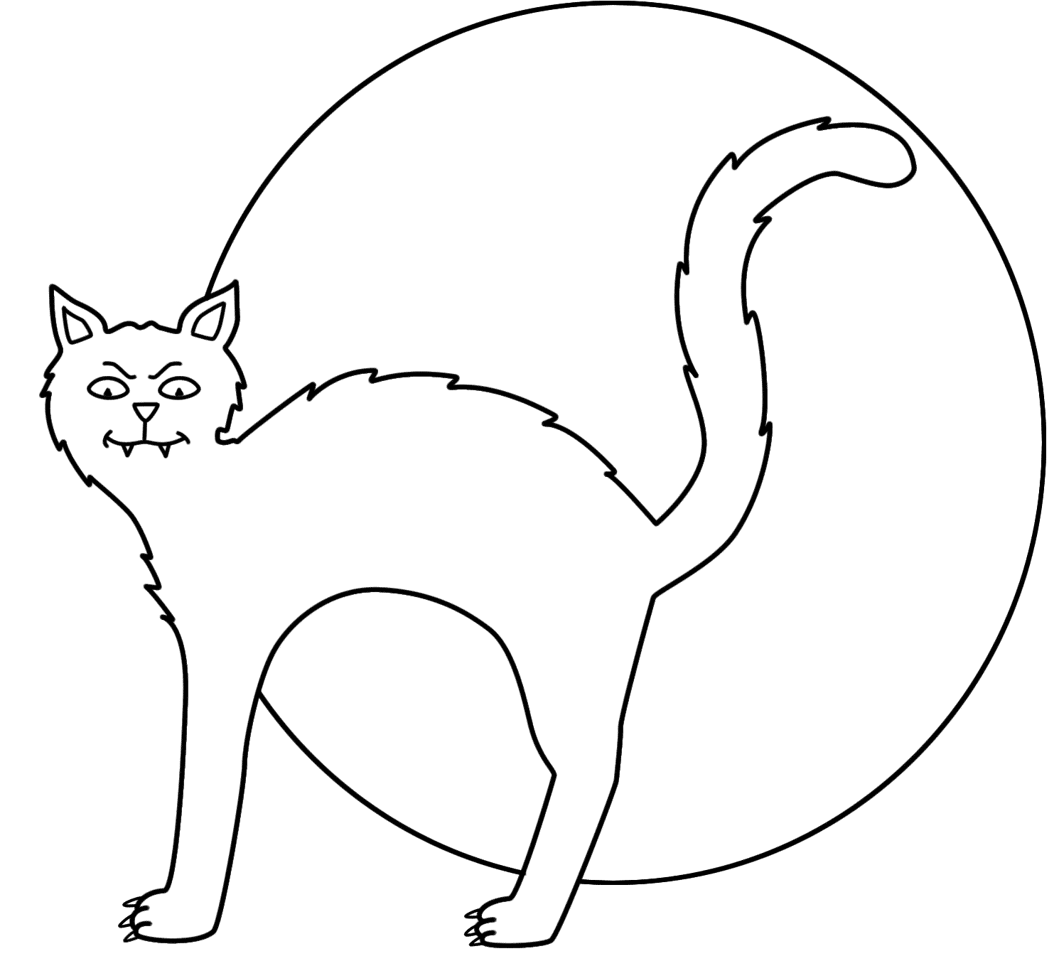 Black Cat Halloween Coloring Pages at GetColorings.com | Free printable