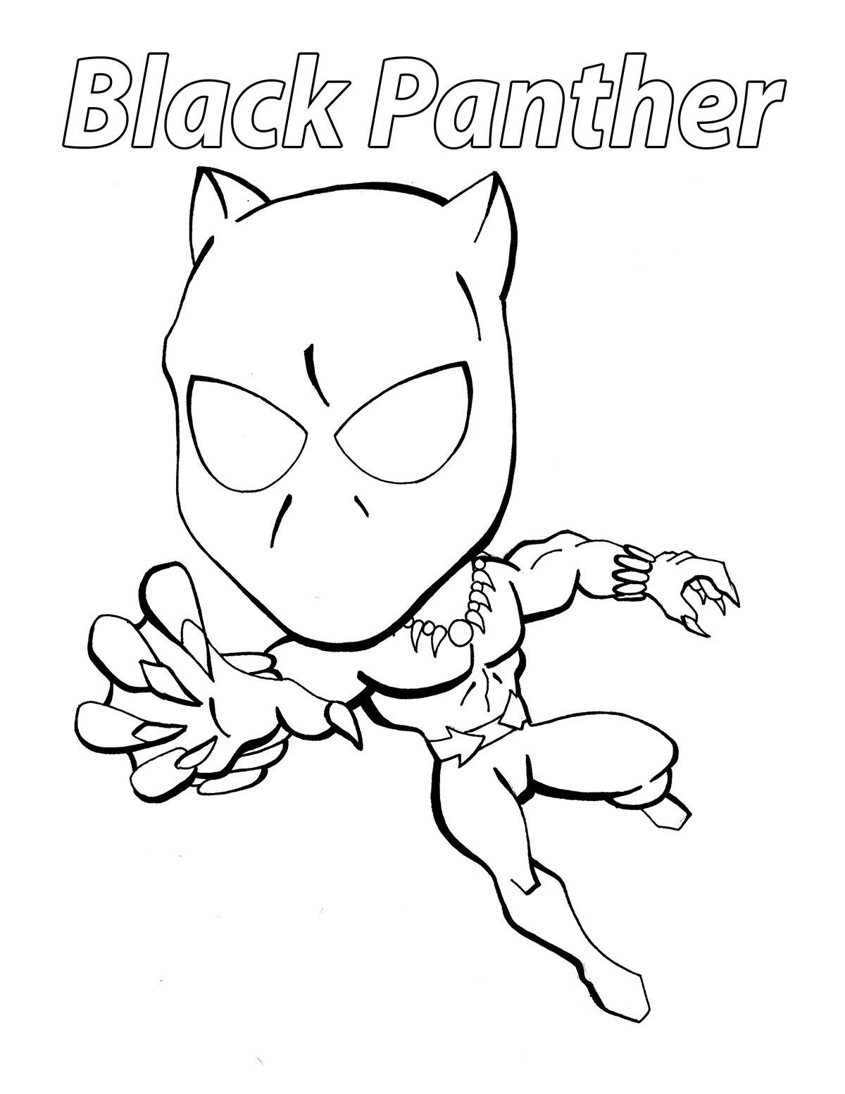 Black Panther Printable Coloring Pages Printable Templates