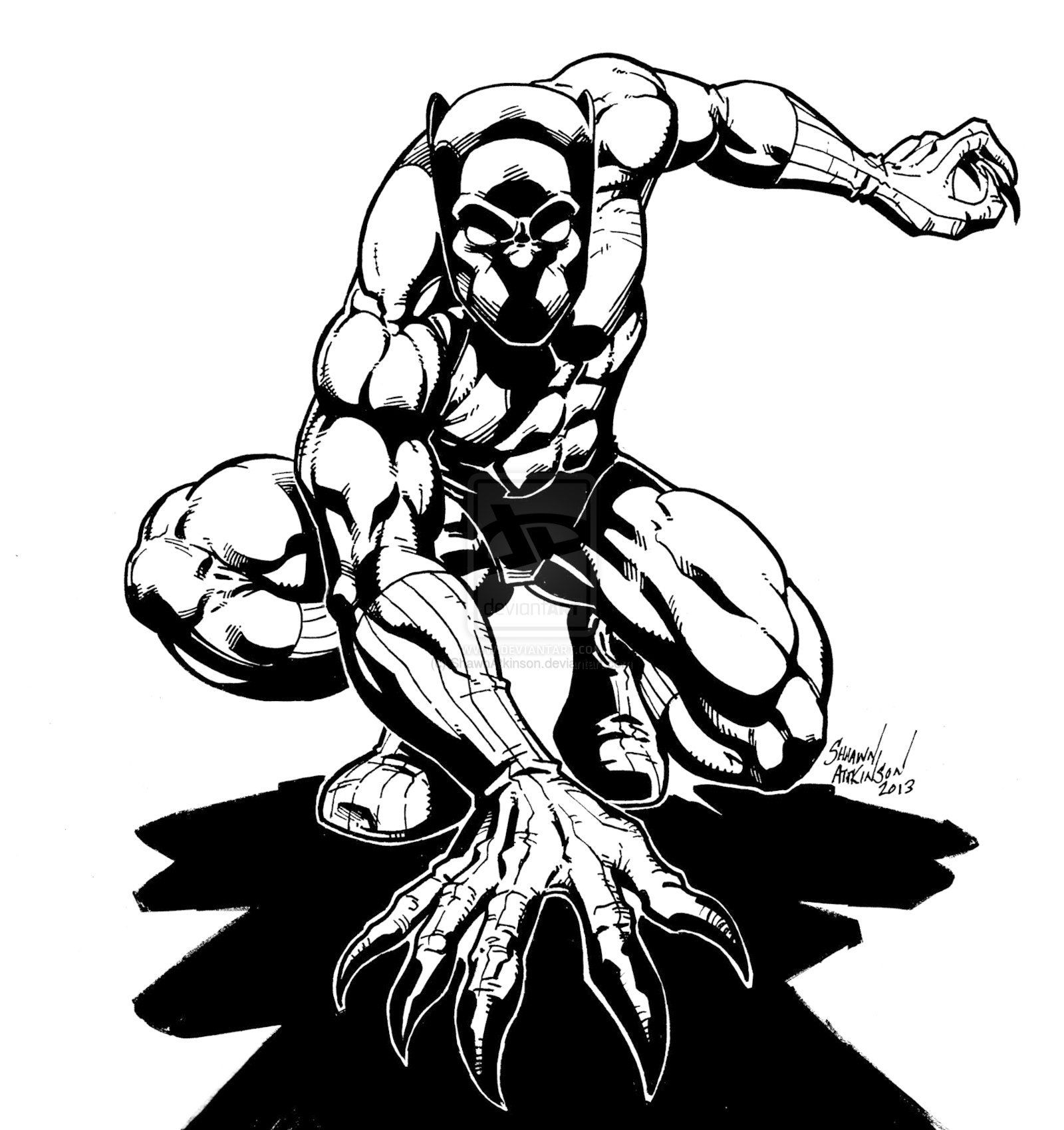 Black Panther Coloring Pages At GetColorings Free Printable 