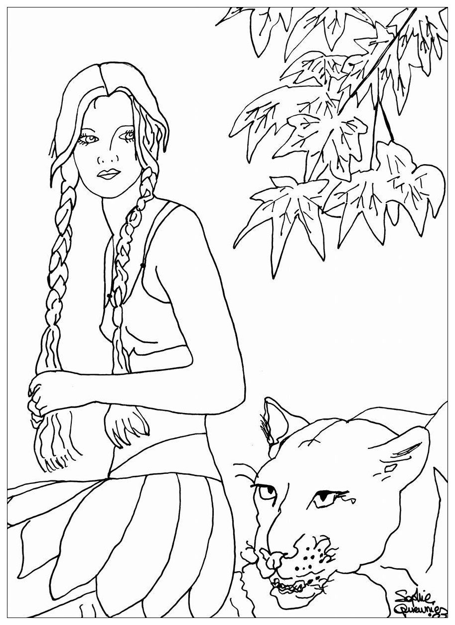 Black Women Coloring Pages at GetColoringscom Free
