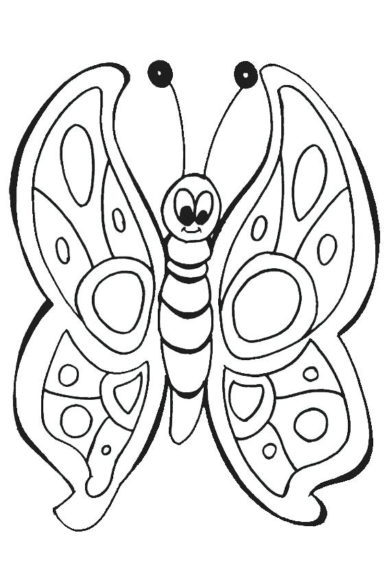 Blank Butterfly Coloring Pages at GetColorings.com | Free printable