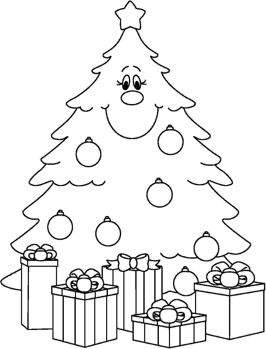 Blank Christmas Tree Coloring Page At GetColorings Free Printable Colorings Pages To Print