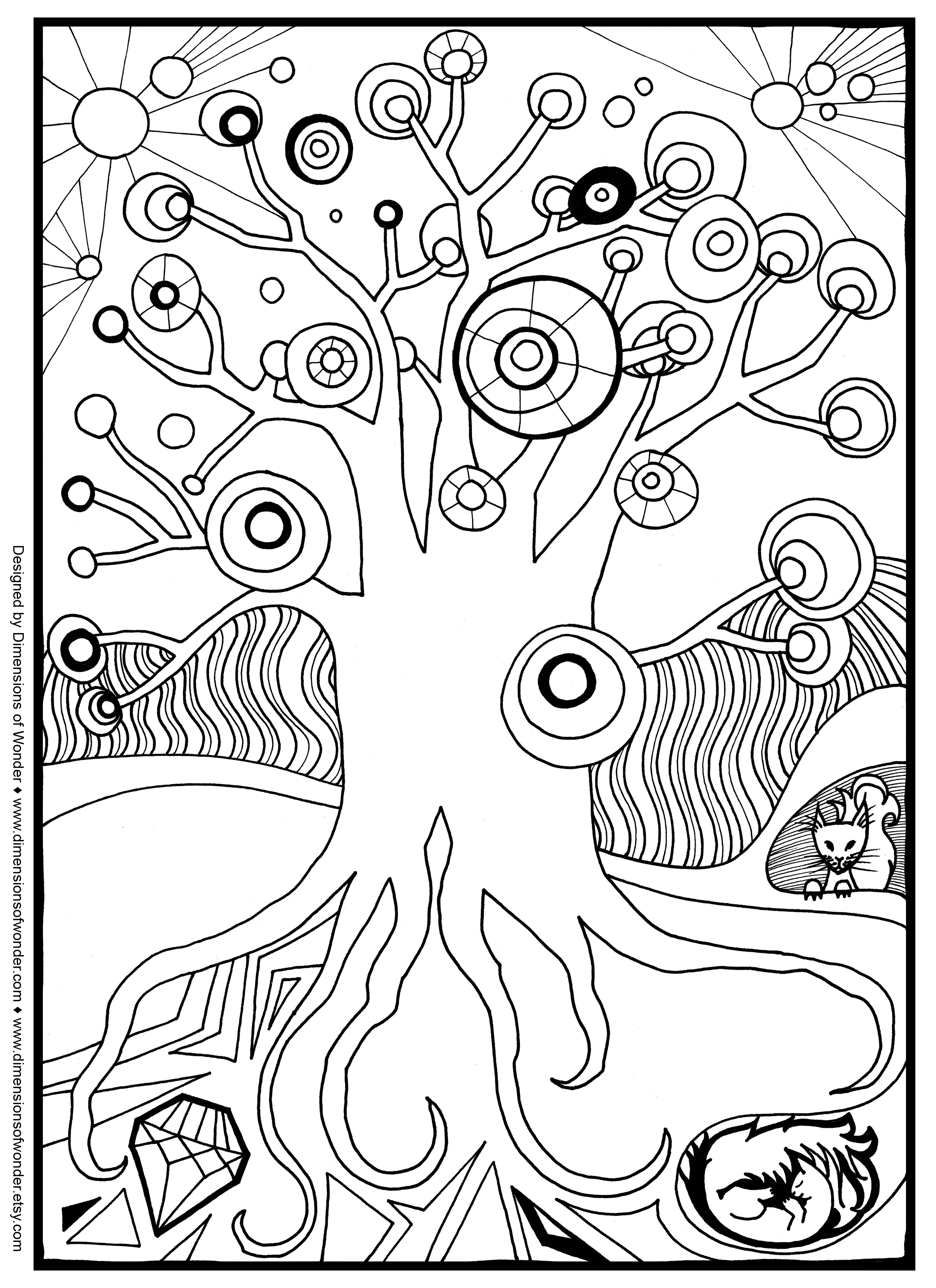 Blank Coloring Pages For Adults At Getcolorings.com | Free Printable