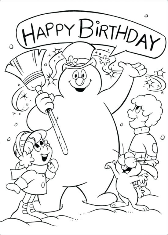Blank Snowman Coloring Pages Printable at Free