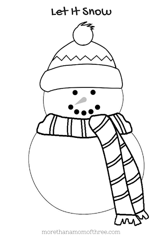 Blank Snowman Coloring Pages Printable At Getcolorings Com Free