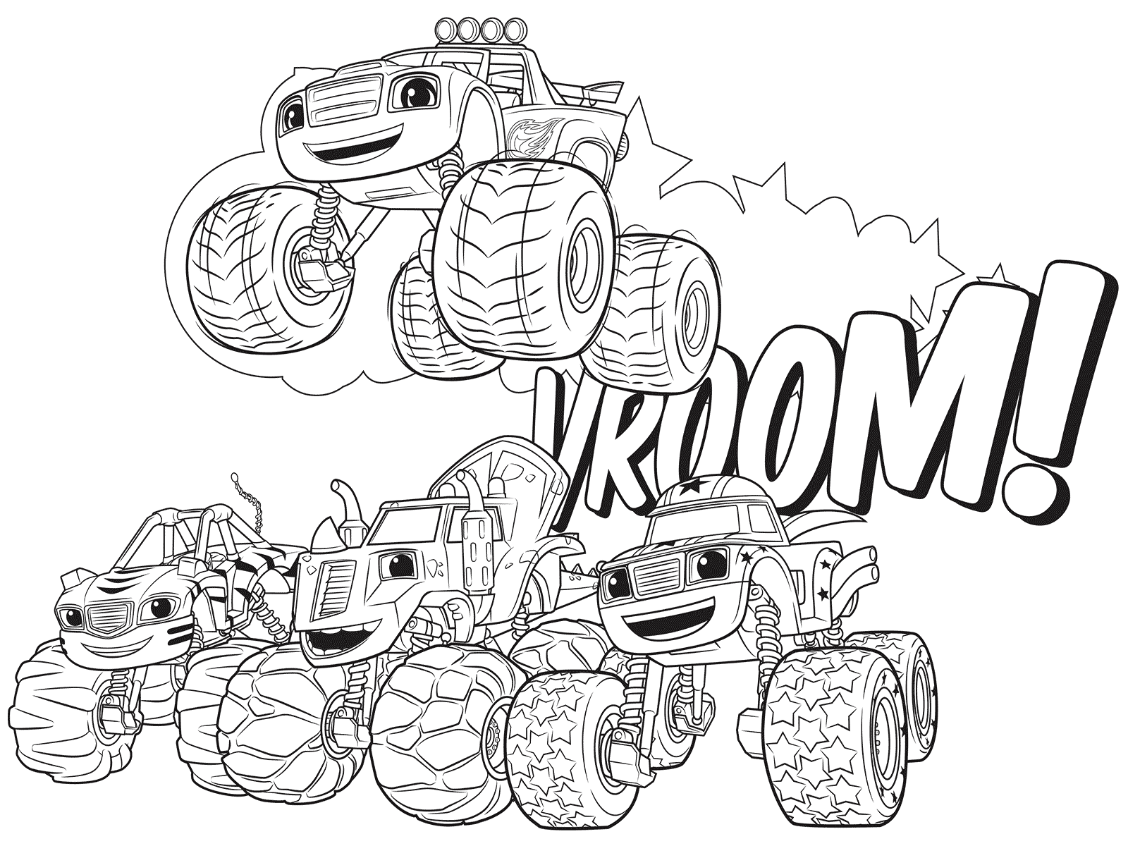 Blaze Monster Truck Coloring Pages at GetColorings.com ...