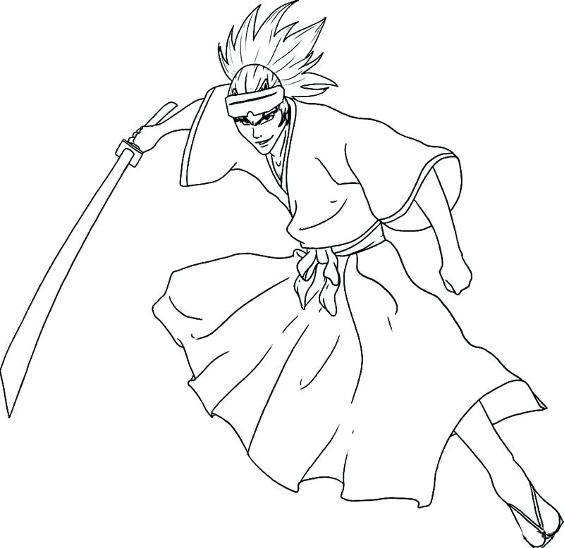 Bleach Ichigo Coloring Pages at GetColorings.com | Free printable