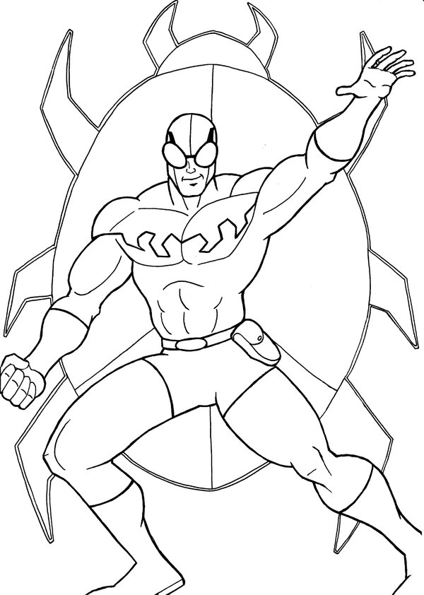 Blue Beetle Coloring Pages At Getcolorings Free Printable