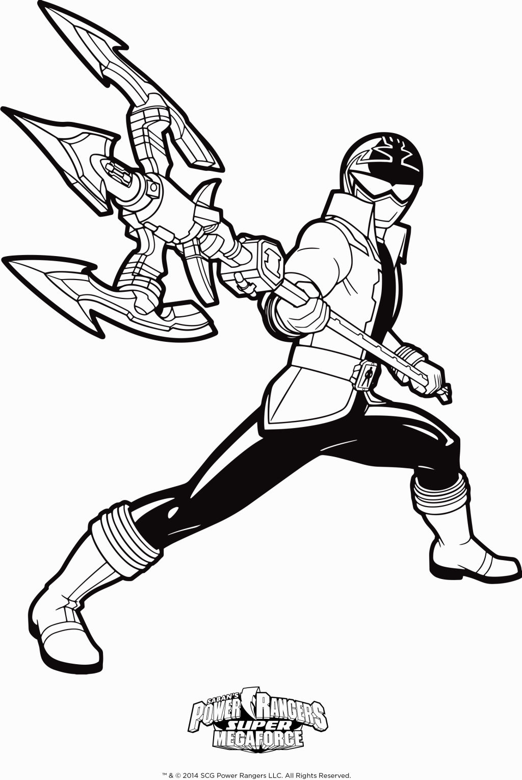 Blue Power Ranger Coloring Pages at Free printable