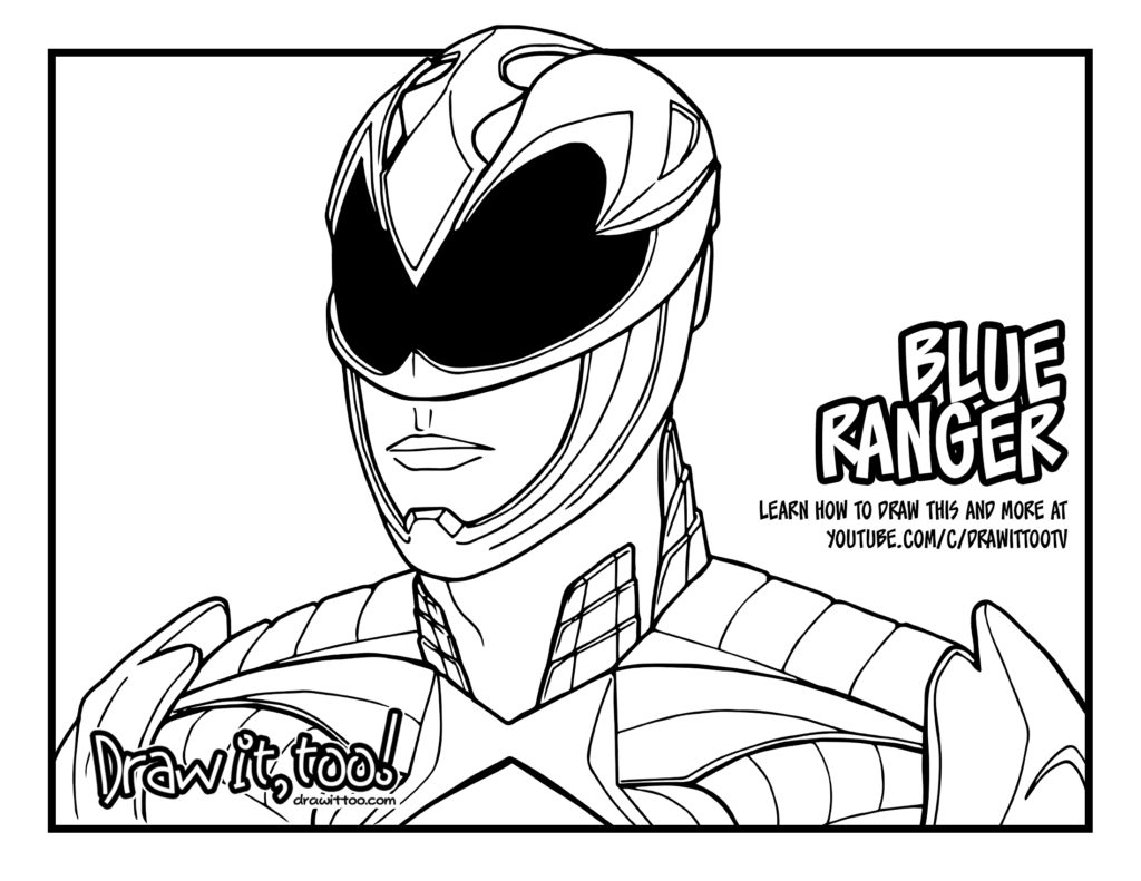 Blue Power Ranger Coloring Pages at GetColorings.com | Free printable