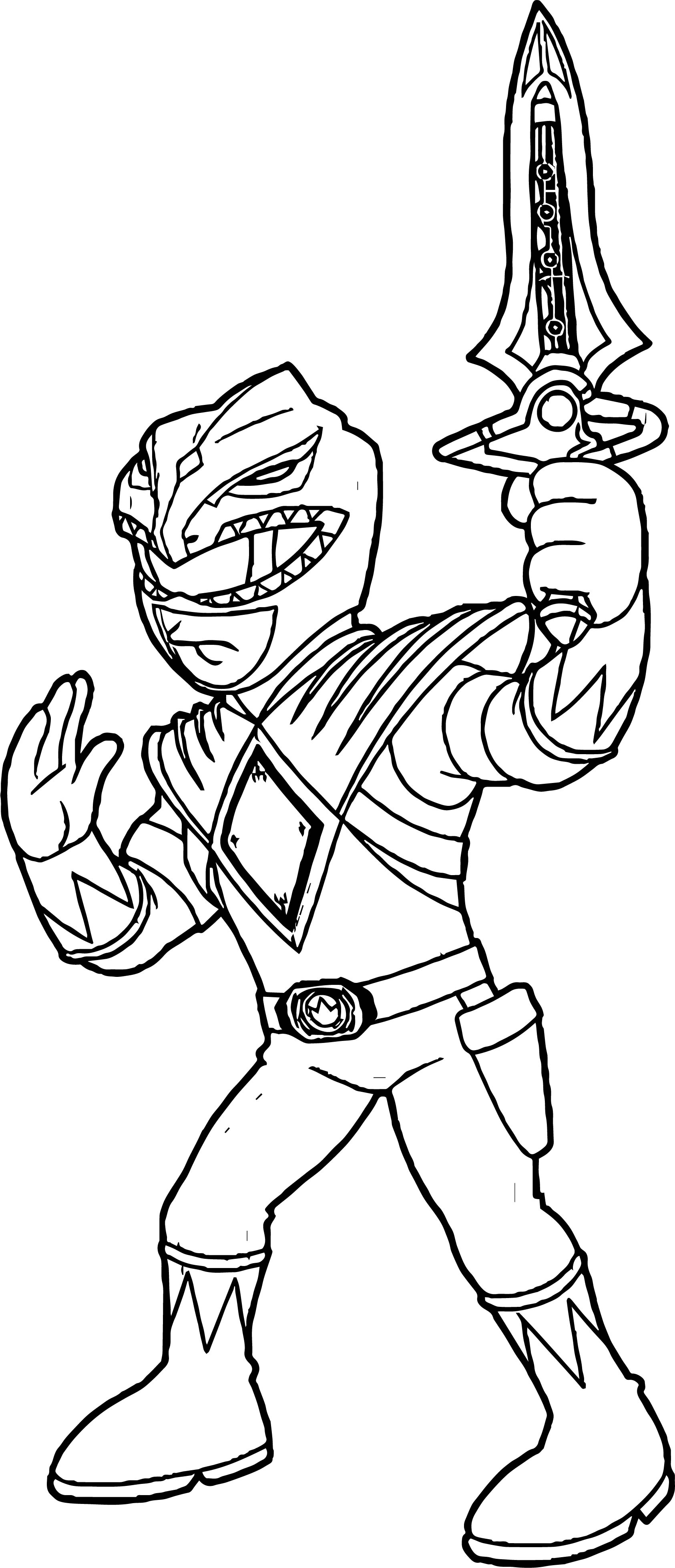 Blue Power Ranger Coloring Pages at Free printable