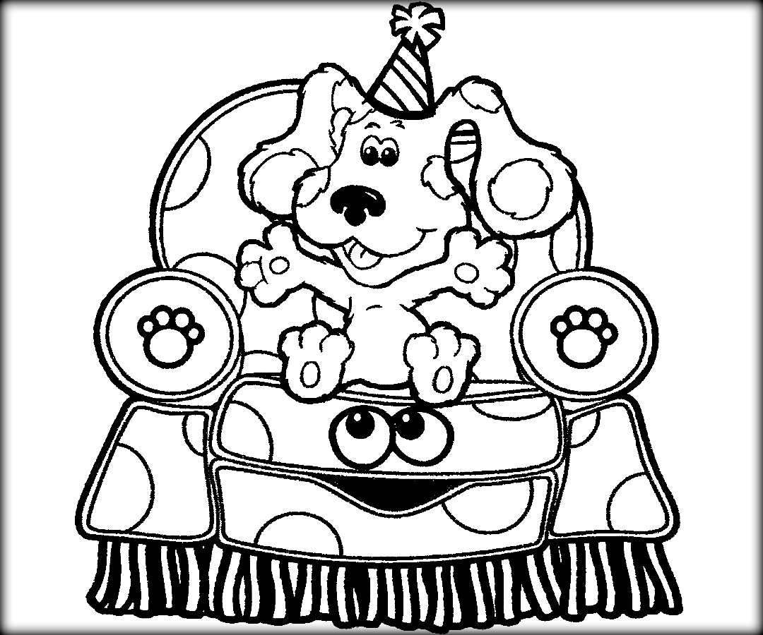 Blue's Clues Coloring Pages Video Blues Clues Coloring Pages
