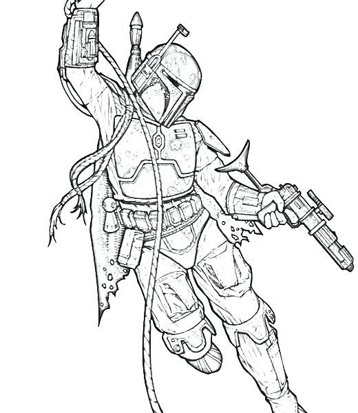 Boba Fett Coloring Page at GetColorings.com | Free printable colorings