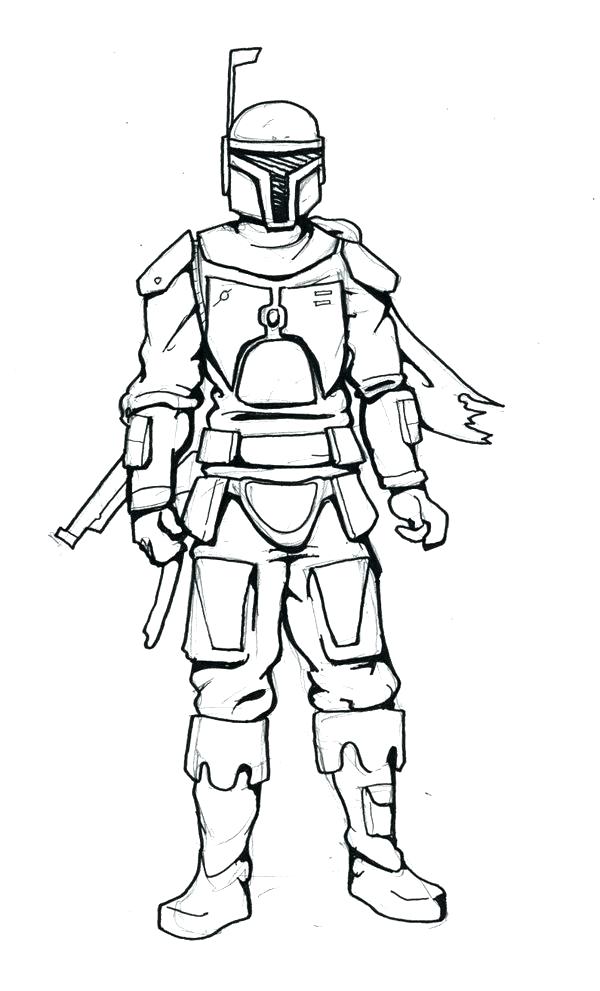 Boba Fett Coloring Page At GetColorings Free Printable Colorings 